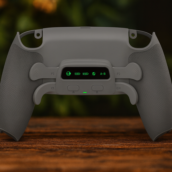 4 knop's behuizing grijs