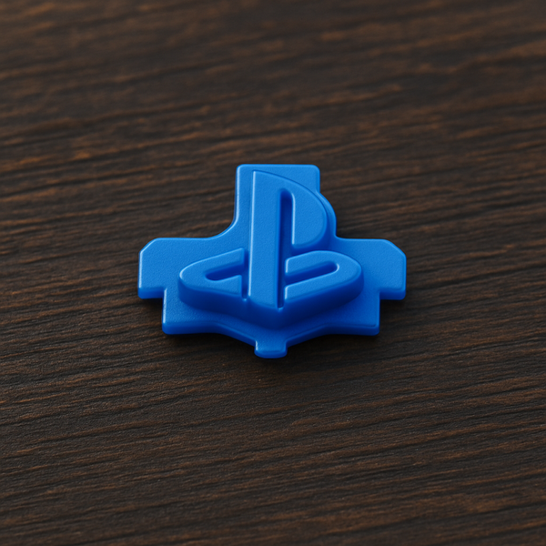 Playstation logo knop donkerblauw