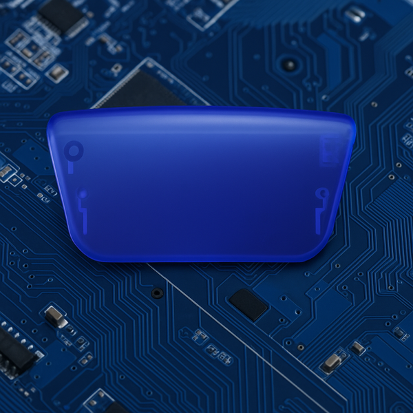 D-pad doorzichtig blauw