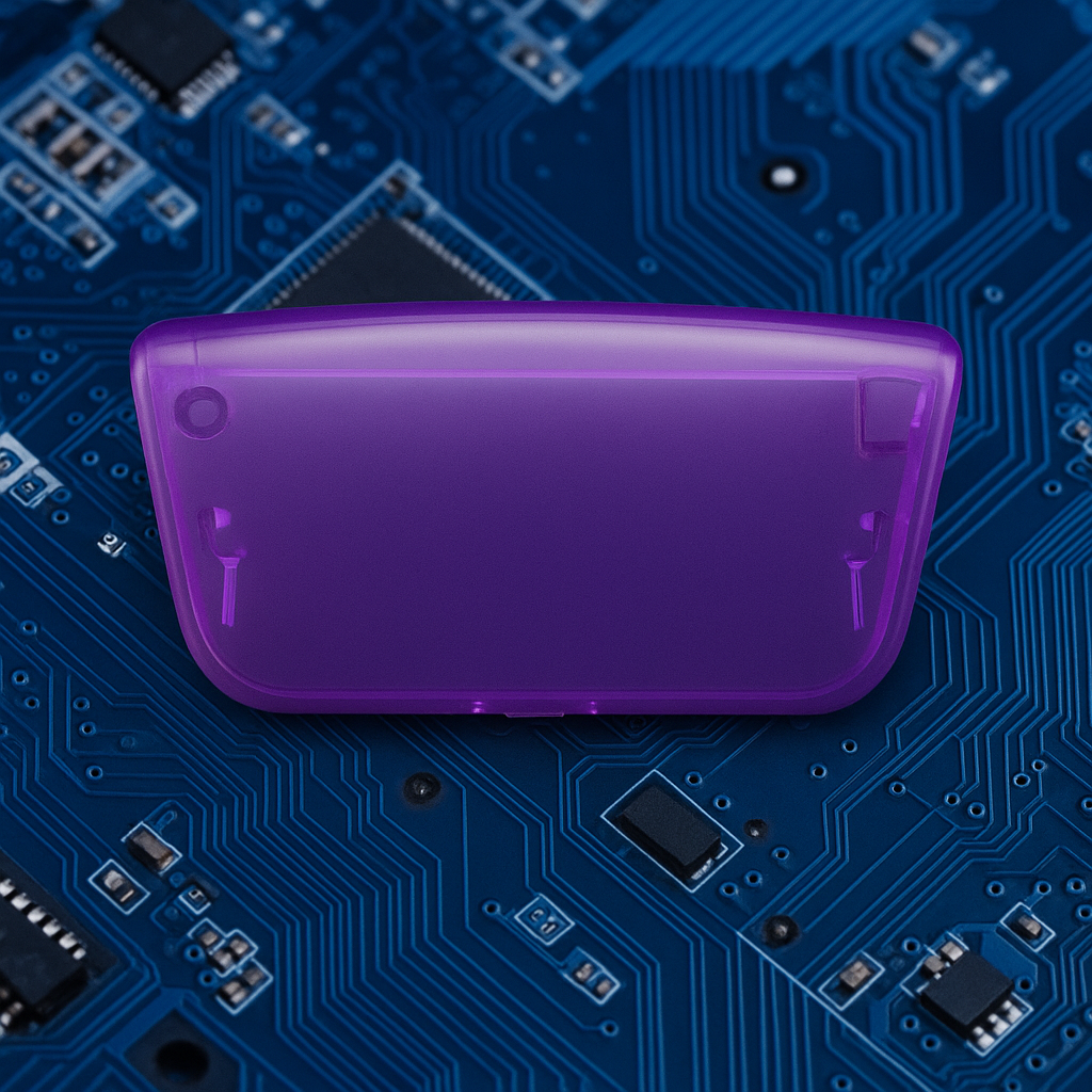 D-pad doorzichtig paars