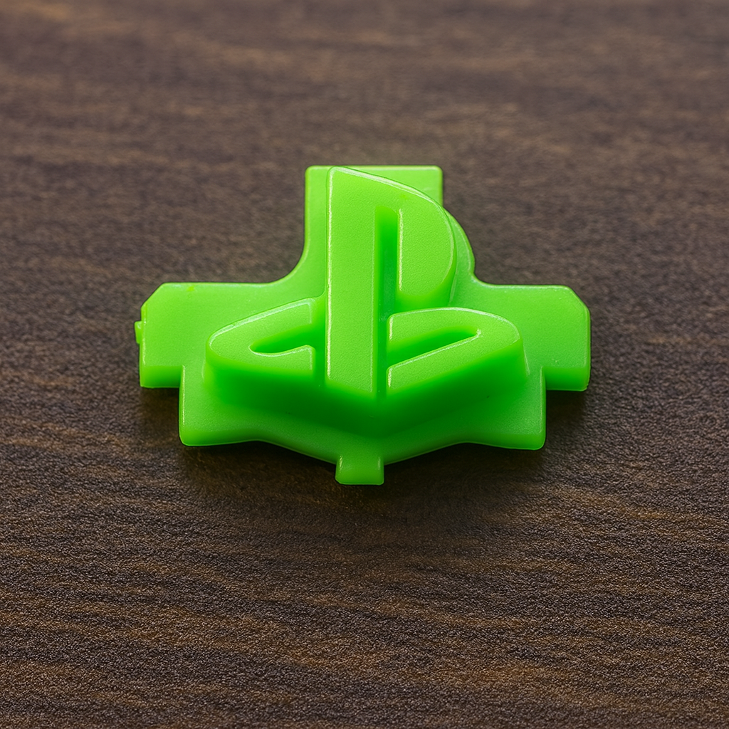 Playstation logo knop groen