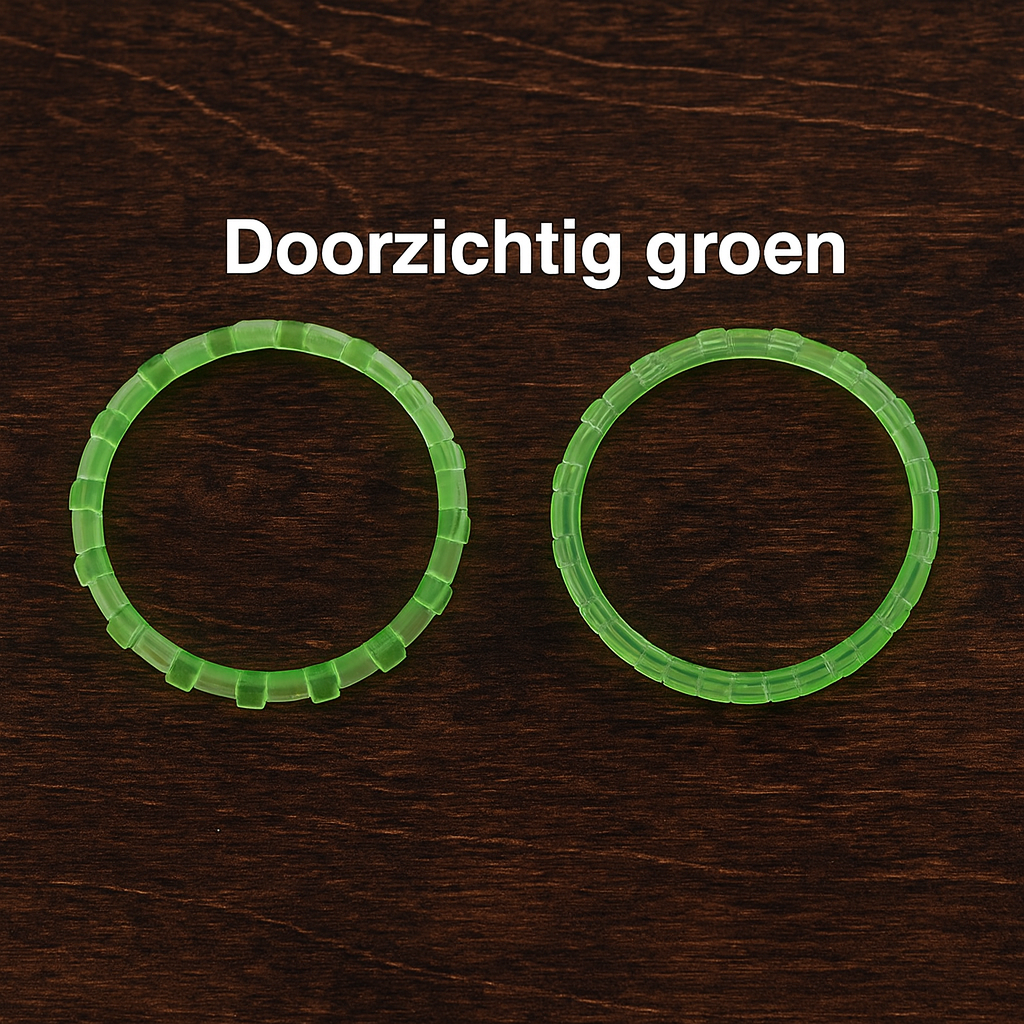 Joystick ring doorzichtig groen