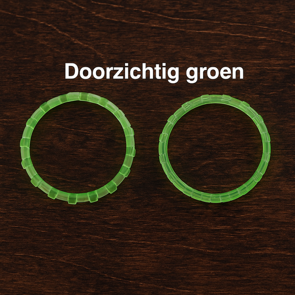 Joystick ring doorzichtig groen