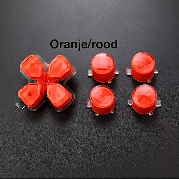 Dualsense knoppen oranje/rood