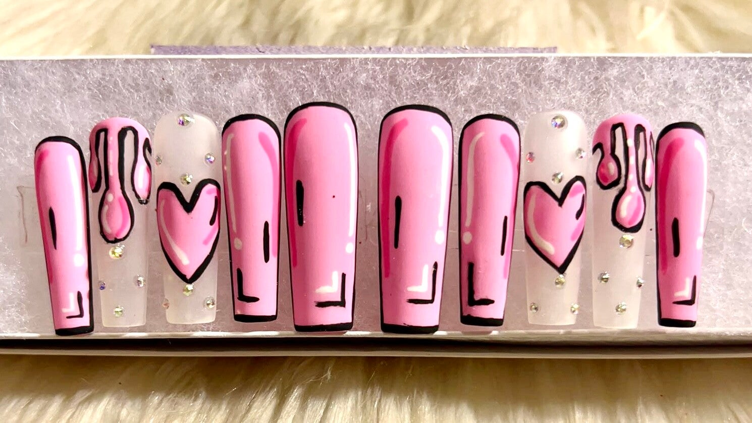 Pink Cartoon Nailz