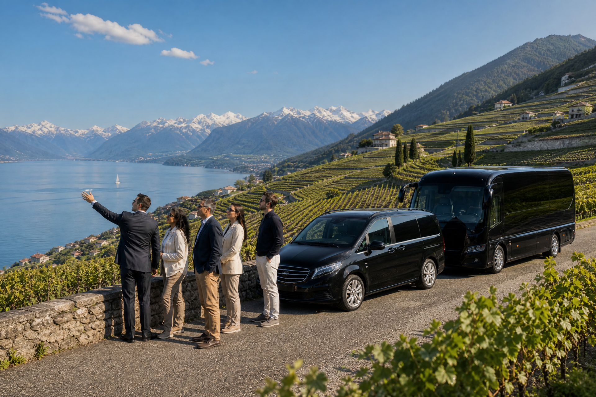 Limousine, Van, Minibus, Minicar, autocar et bus avec chauffeur Lutry- visite, excursion tourisme