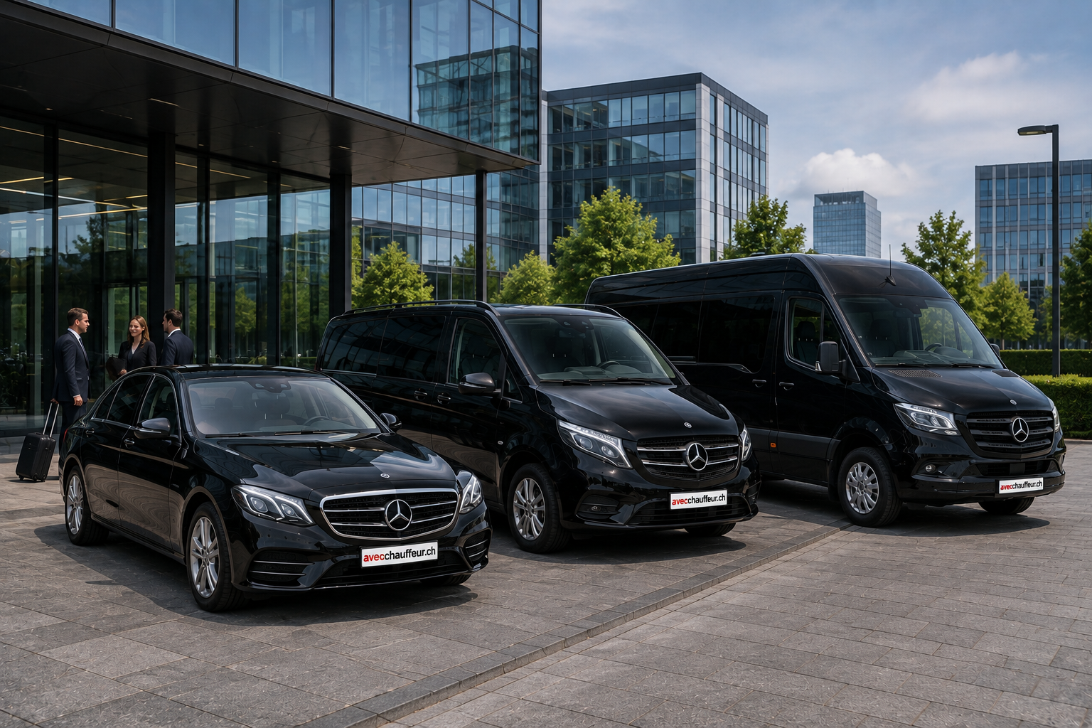 Location de véhicules avec chauffeur en Suisse - Van, Minibus, Minicar, Autocar, bus. Limousine & berline