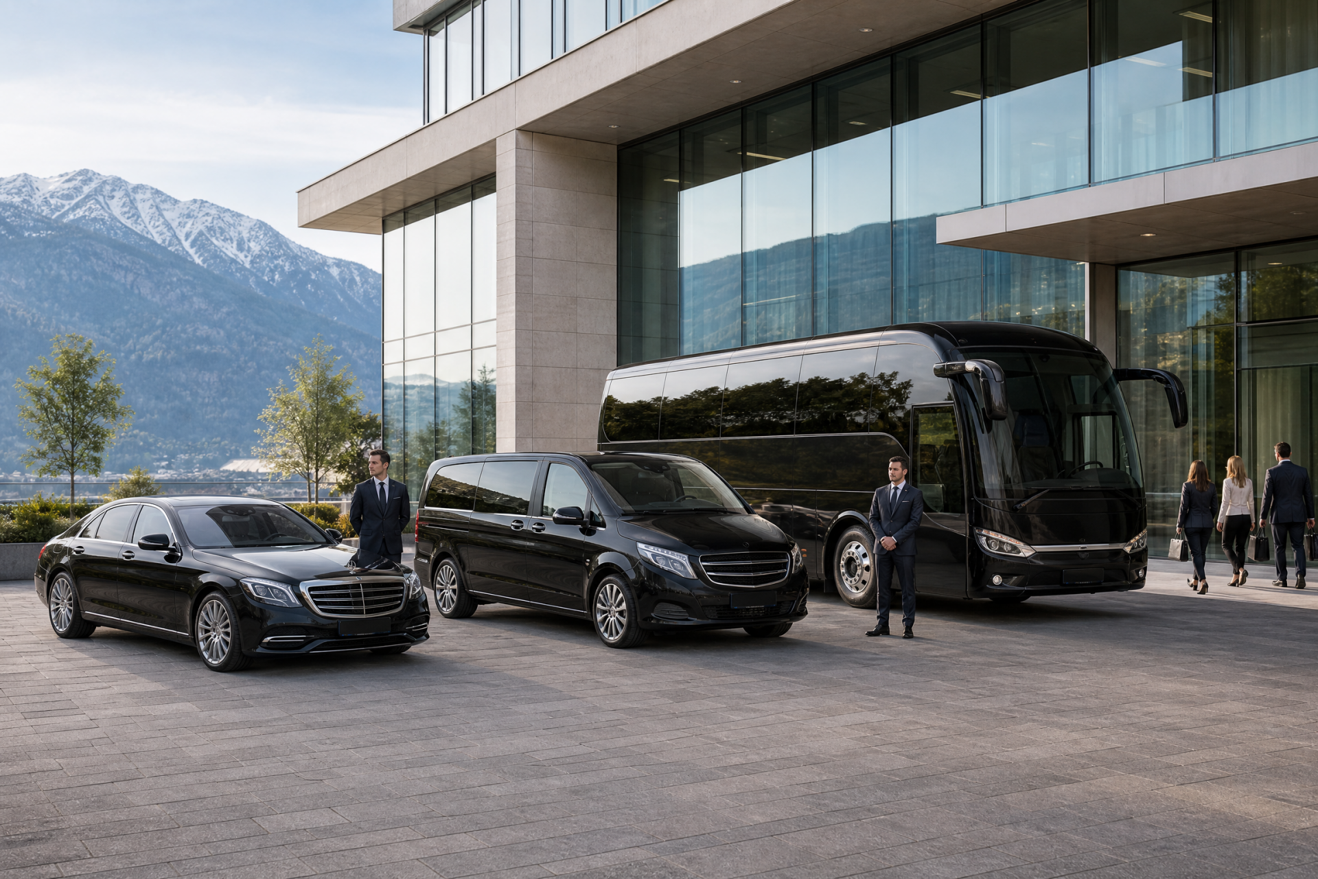 Limousine, Van, Minibus, Minicar, autocar et bus avec chauffeur Grandvaux-  entreprise