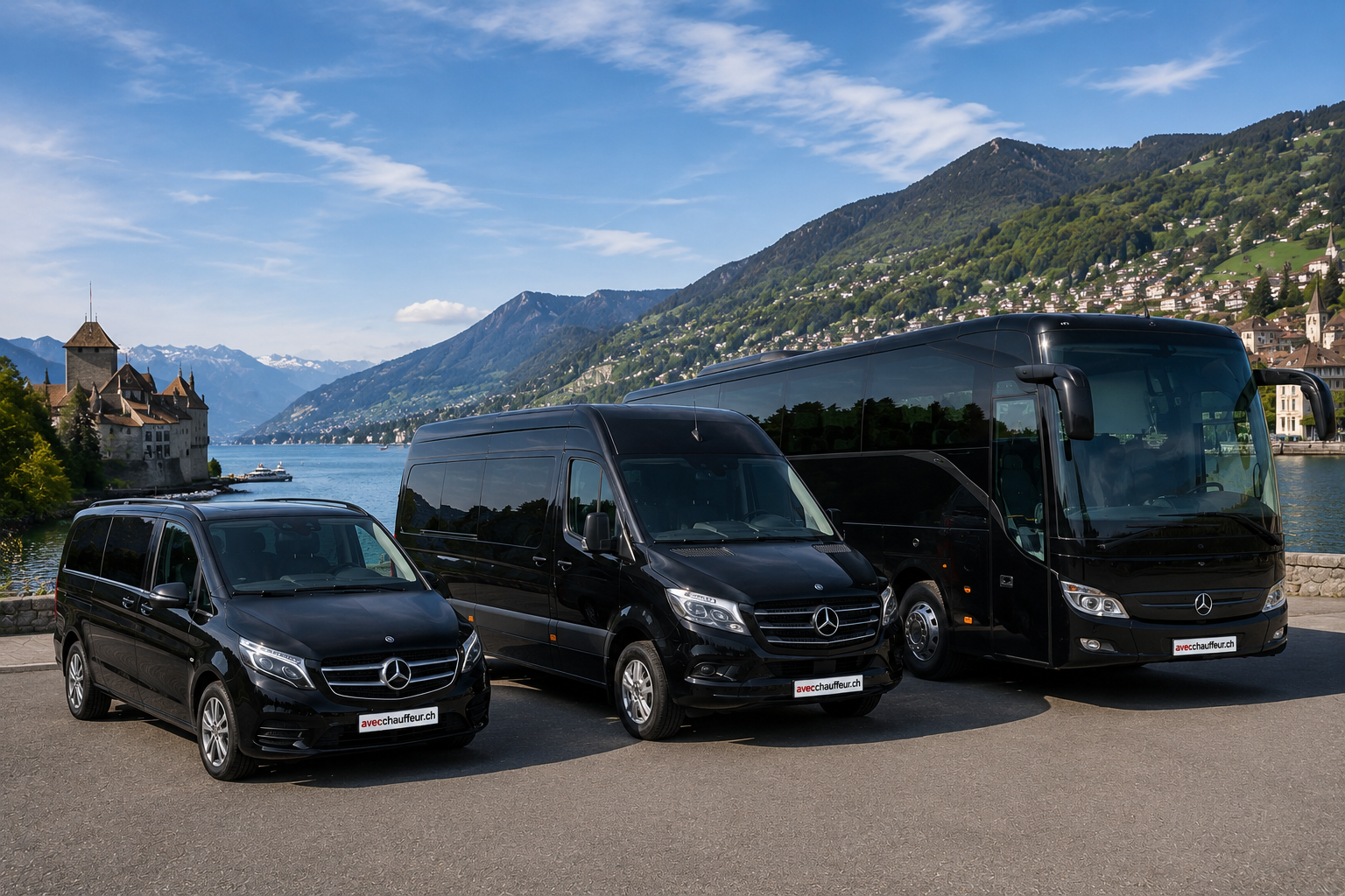 Location de véhicules avec chauffeur en Suisse - Van, Minibus, Minicar, Autocar, bus. Tourisme & excursions