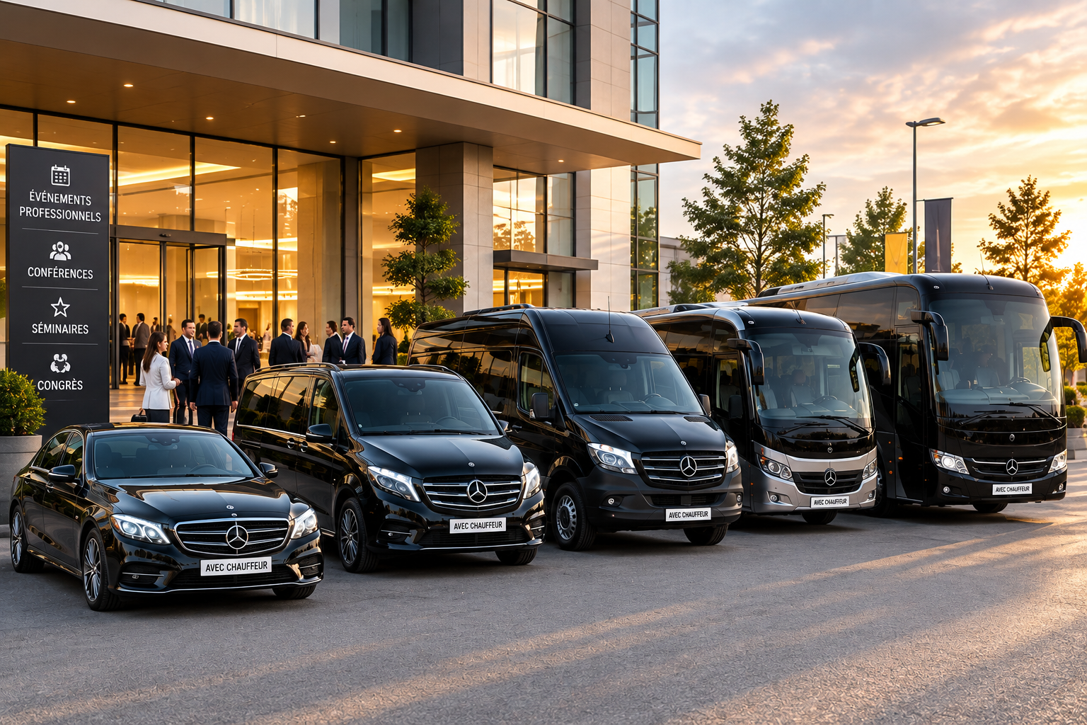 Limousine, Van, Minibus, Minicar, autocar et bus avec chauffeur Gland-  entreprise