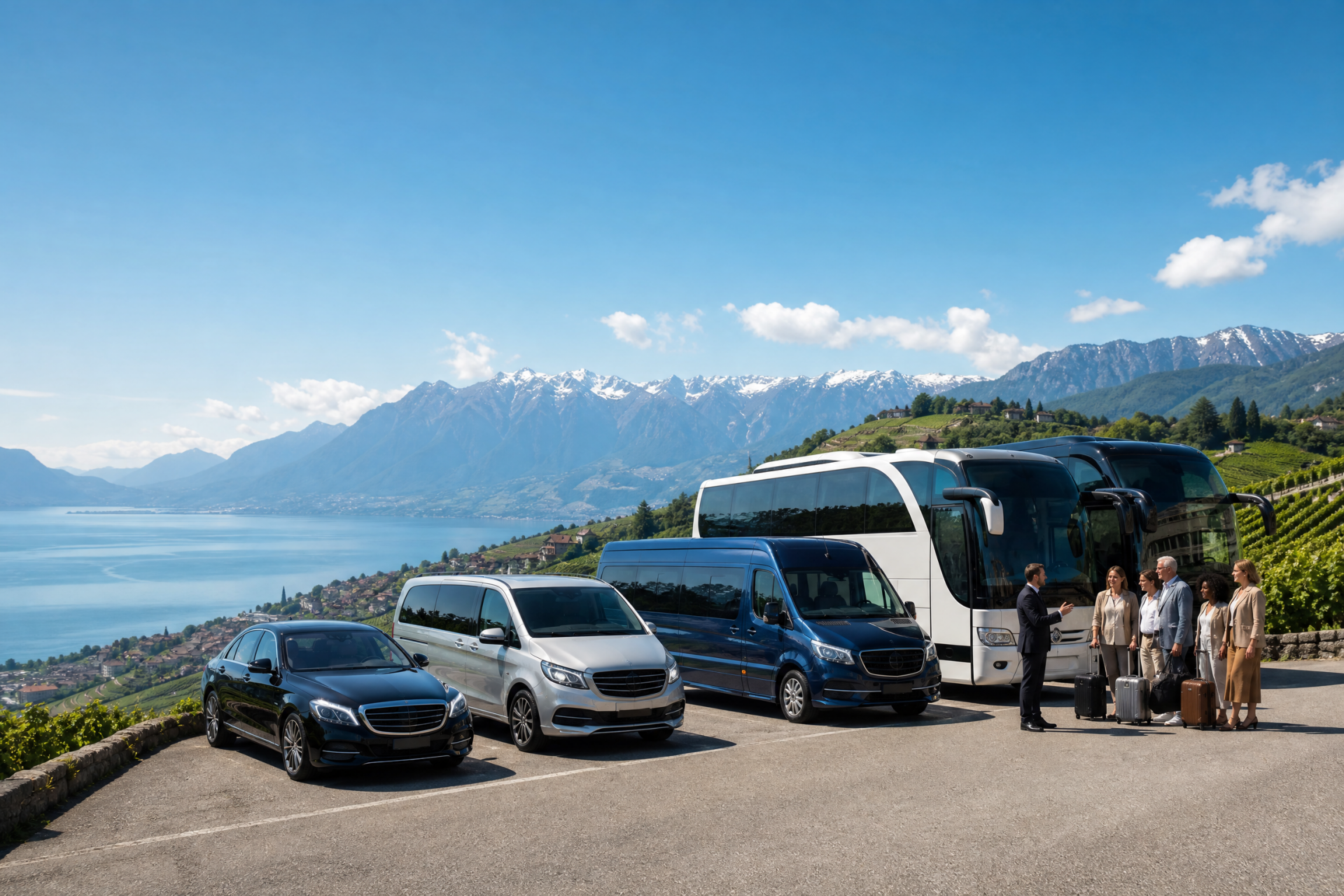 Limousine, Van, Minibus, Minicar, autocar et bus avec chauffeur Yvonand- visite, excursion tourisme