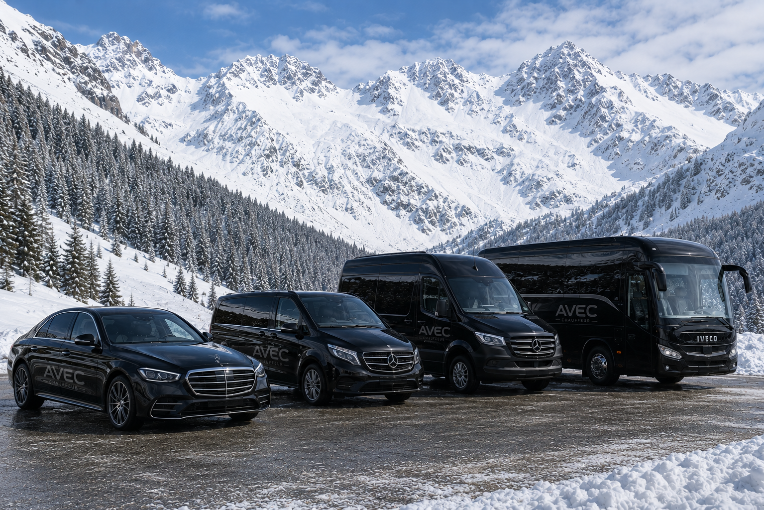 Private transfers to Davos – Sedans, Vans, Minibuses, Minicar, Coaches and Buses