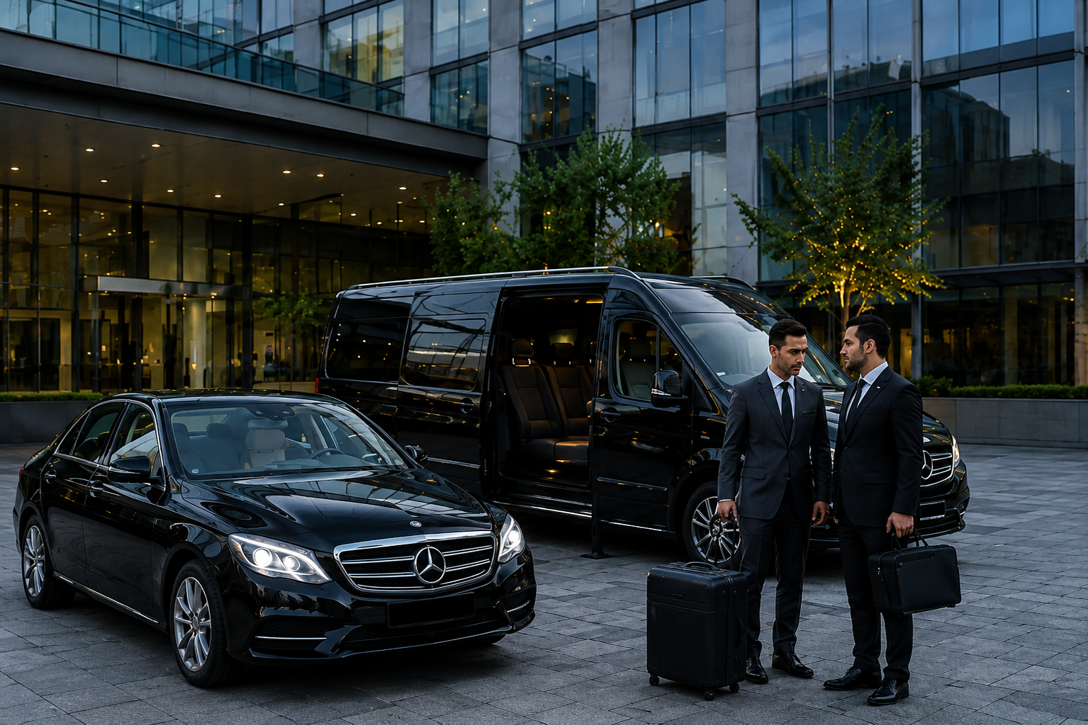 Limousine, Van, Minibus, Minicar, autocar et bus avec chauffeur à Sierre- Transport d'affaire