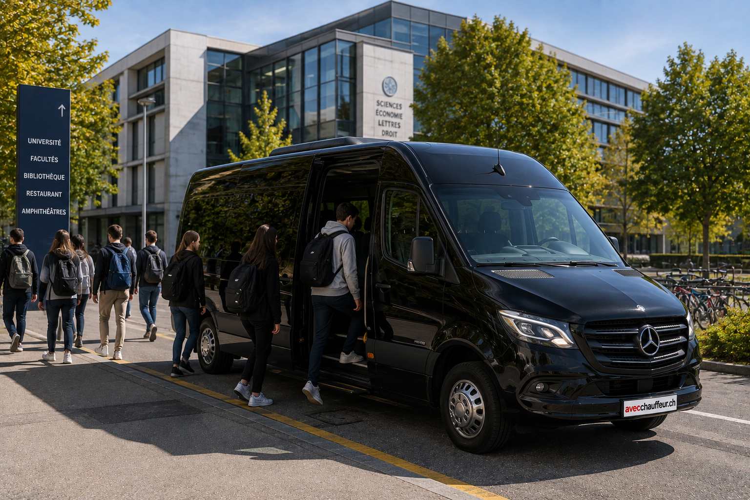Location de véhicules avec chauffeur en Suisse - Van, Minibus, Minicar, Autocar, bus. Transport scolaire 