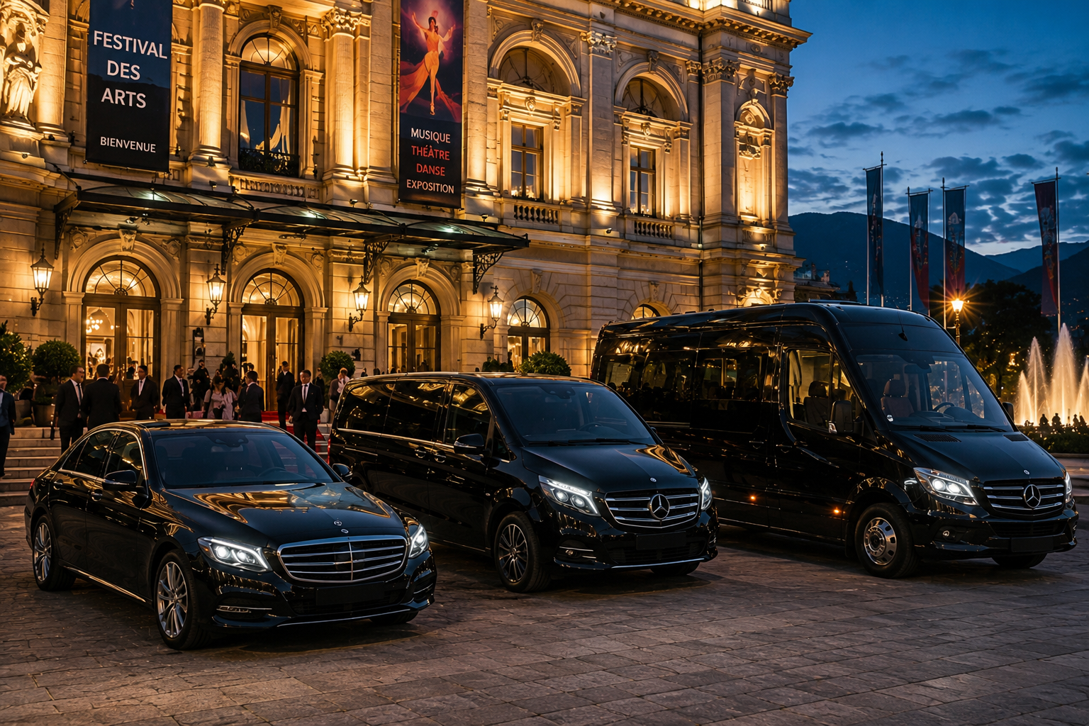 Limousine, Van, Minibus, Minicar, autocar et bus avec chauffeur à Cully - Événement culturel