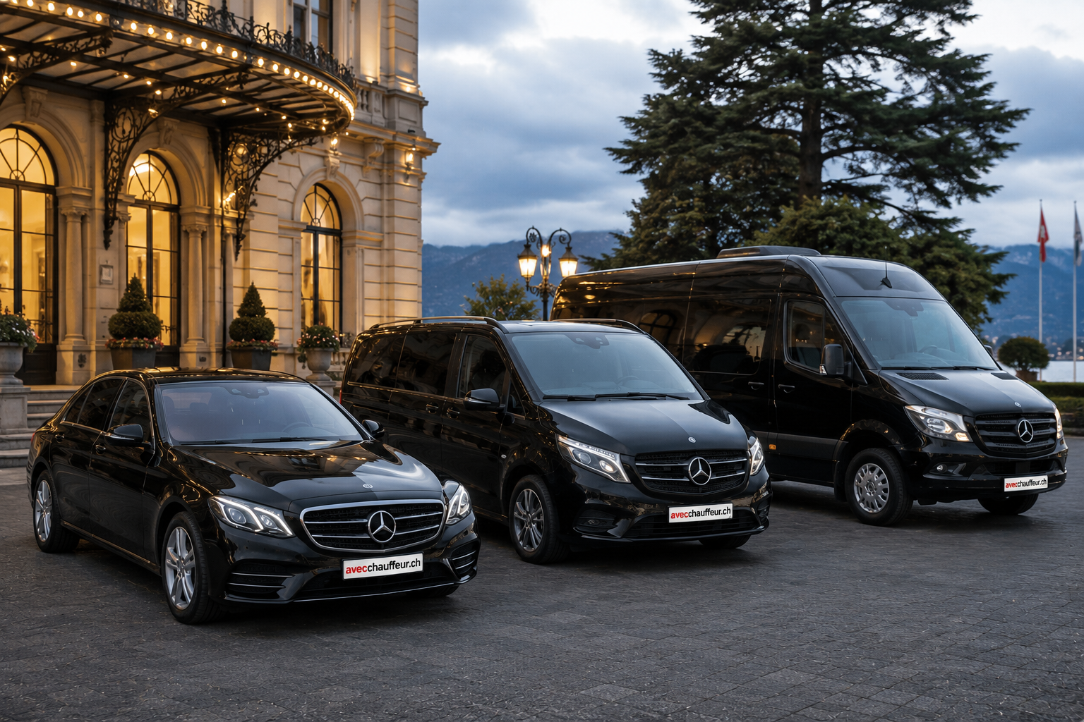 Location de véhicules avec chauffeur en Suisse - Van, Minibus, Minicar, Autocar, bus. Mariage et évènement 