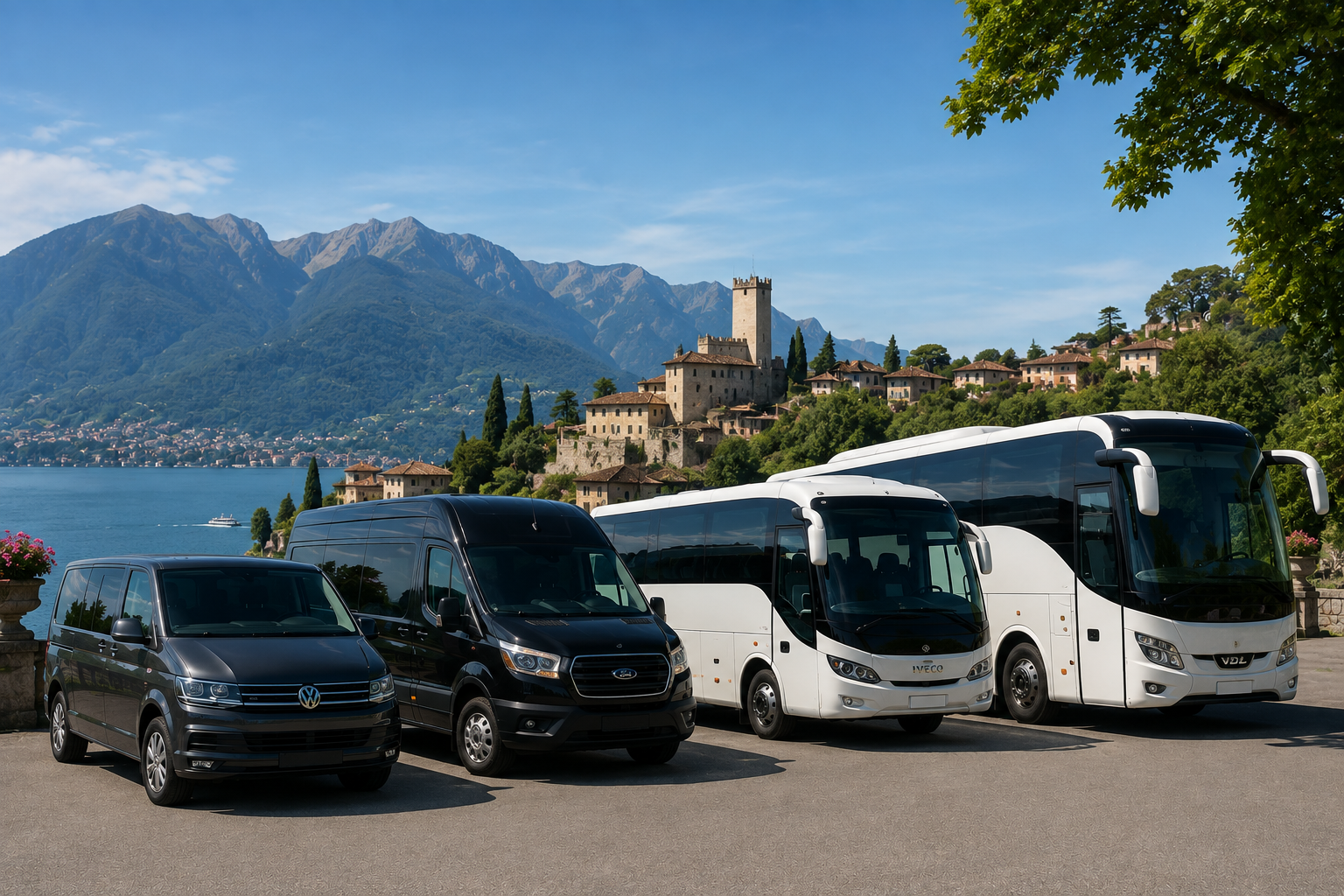 Limousine, Van, Minibus, Minicar, autocar et bus avec chauffeur Vevey - visite, excursion tourisme