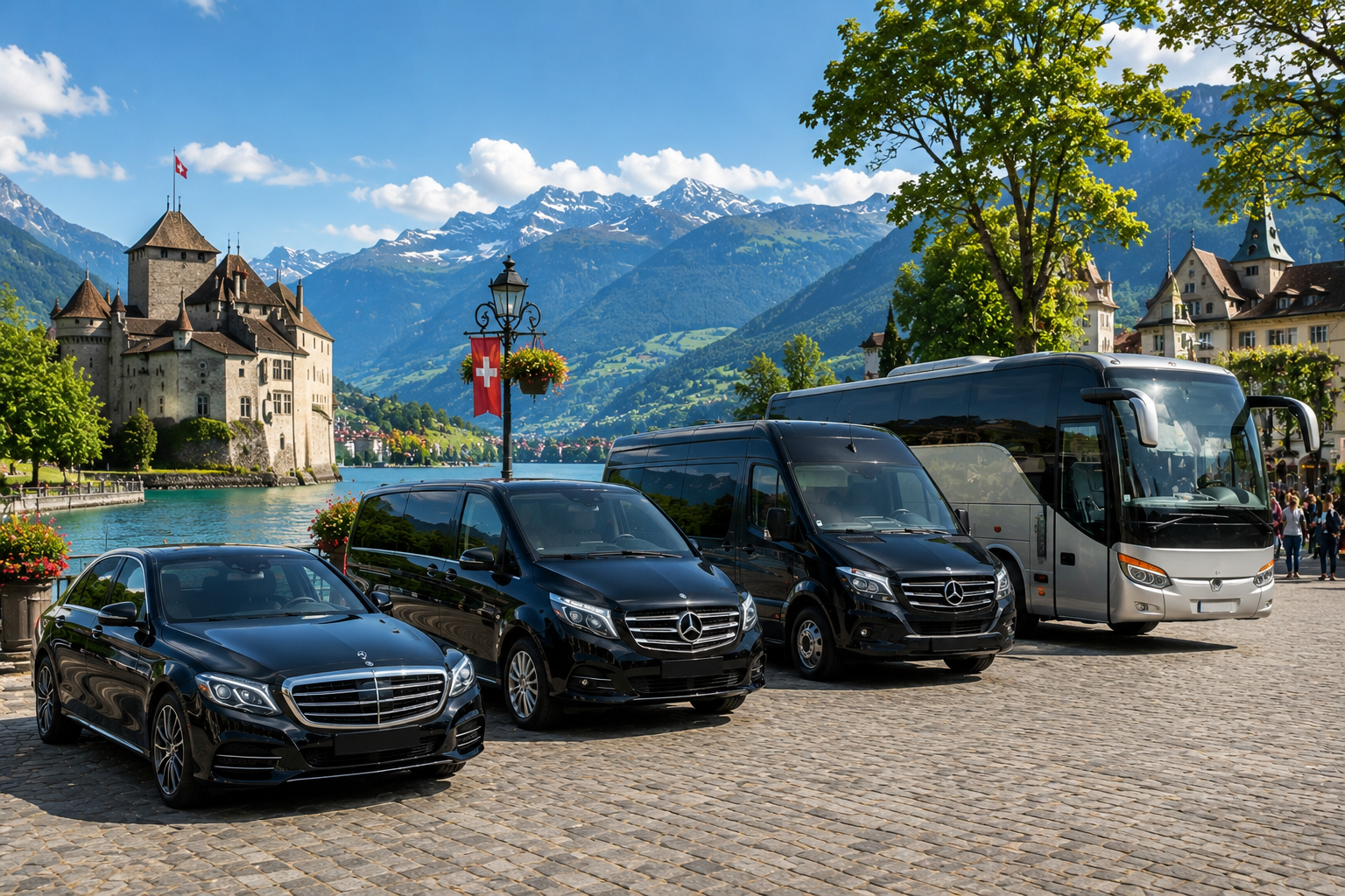 Limousine, Van, Minibus, Minicar, autocar et bus avec chauffeur Cully - visite, excursion tourisme