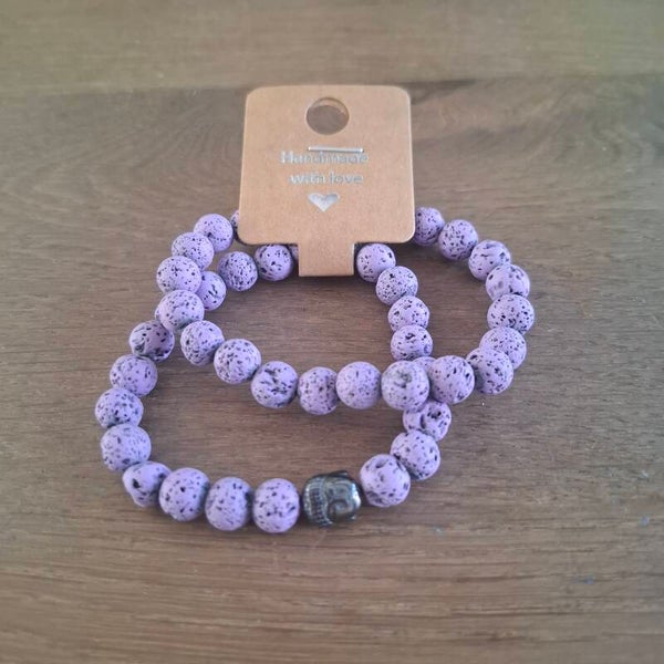 Lava lila armbanden
