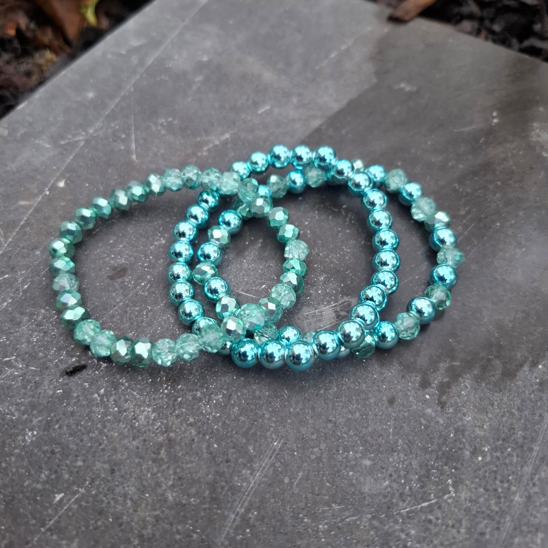 Damesarmbandset hematiet Light blue