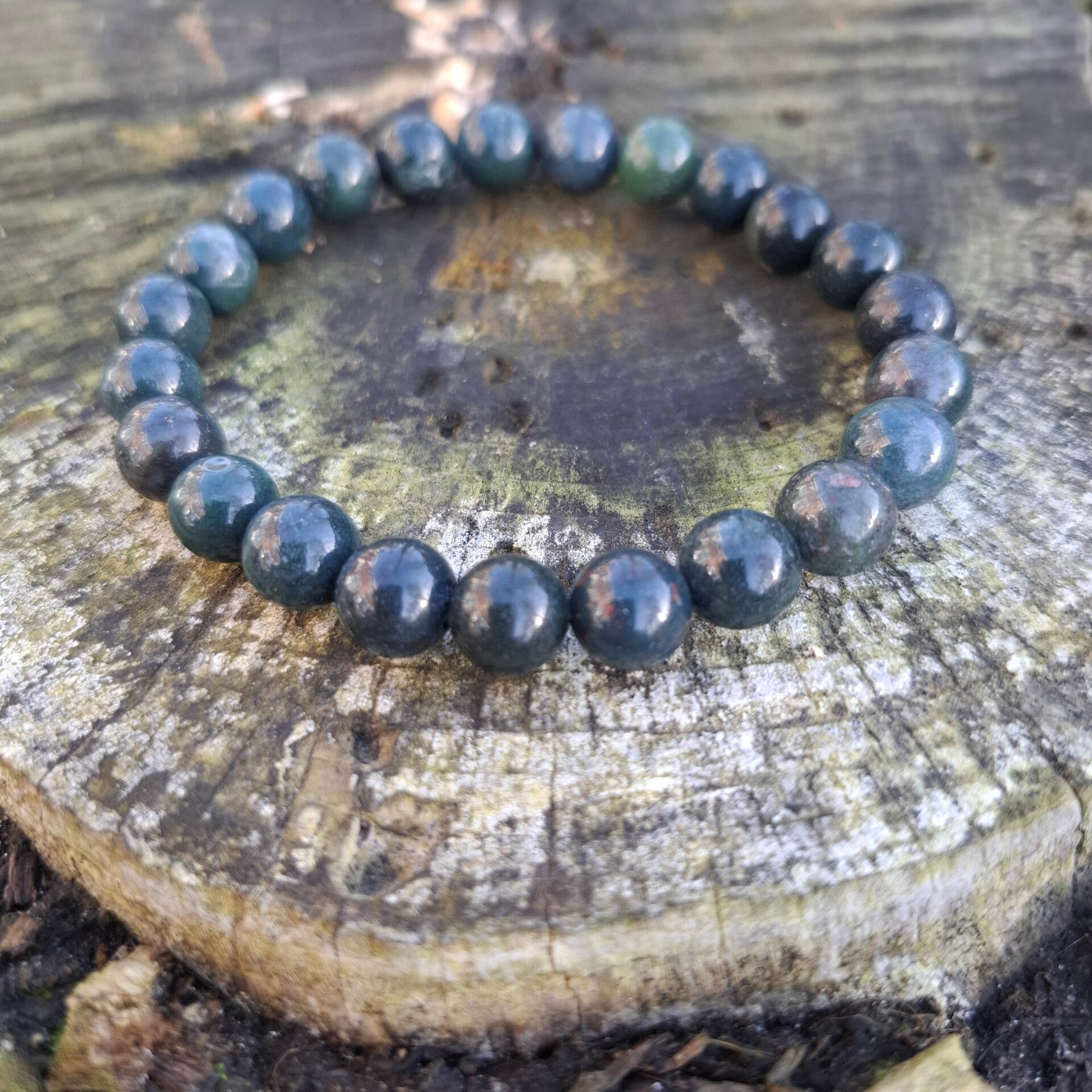 Dames/Heren Armband Mosagaat 8 mm