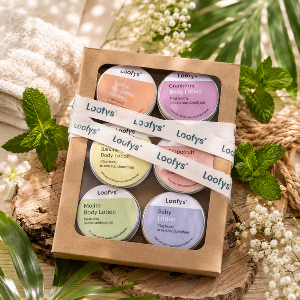 🌸 Loofy's Mini Verzorgingsset Cadeaubox – Body Lotions