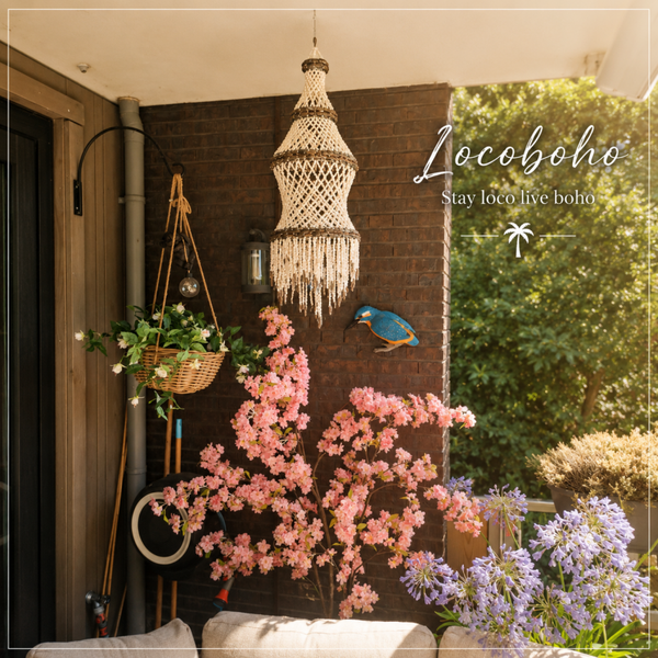 Boho Schelpenhanger Ashere 80 cm | Handgemaakte Ibiza Woondecoratie