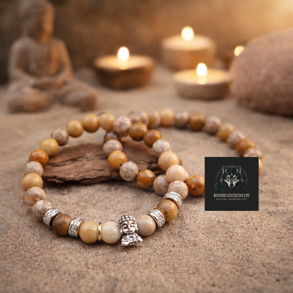 Boeddha armband set dames
