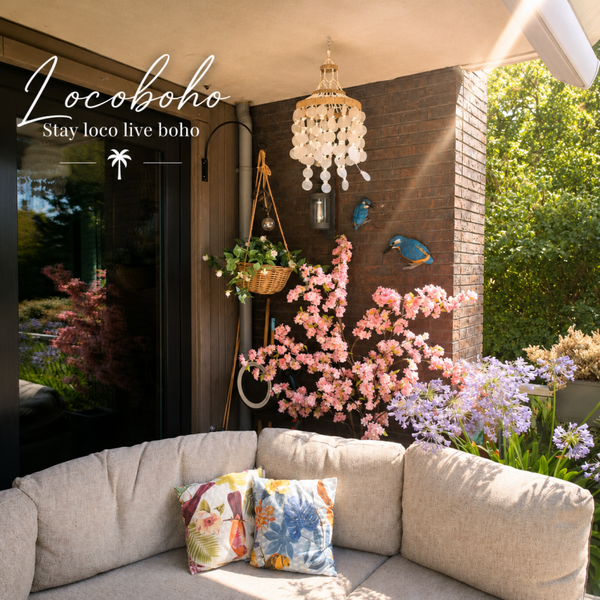 Capiz Schelpenhanger Large 30 x 30 x 70 cm | Ibiza Wanddecoratie