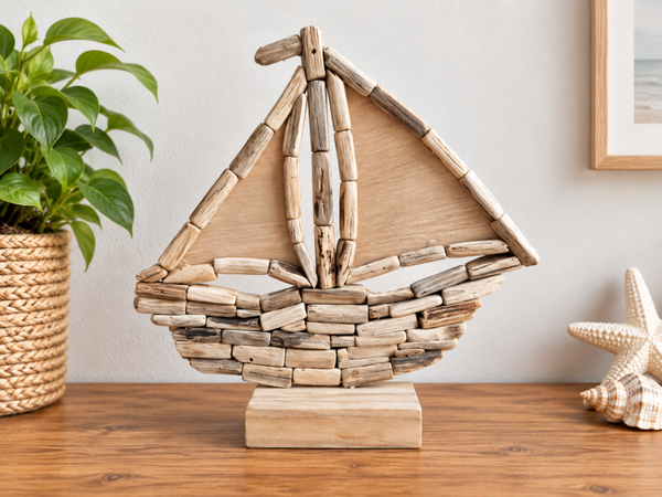 Houten boot – sfeervolle maritieme woondecoratie