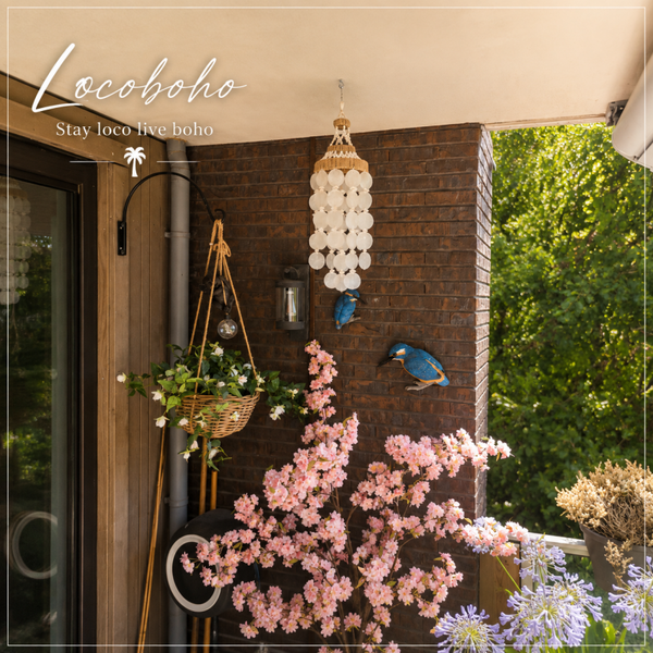 Capiz Schelpenhanger Ibiza Stijl – Handgemaakte Boho hangdecoratie 55 cm