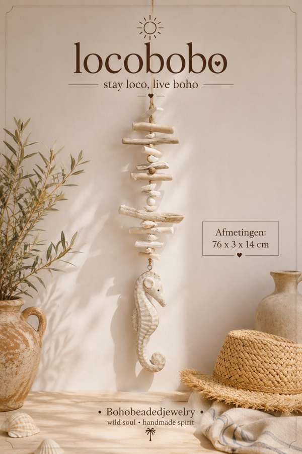 Decoratieve Zeepaardjes Hanger - Ibiza & Boho Stijl