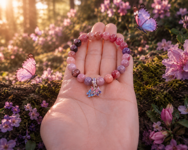 Damesarmband Mystic Butterfly Lepidoliet