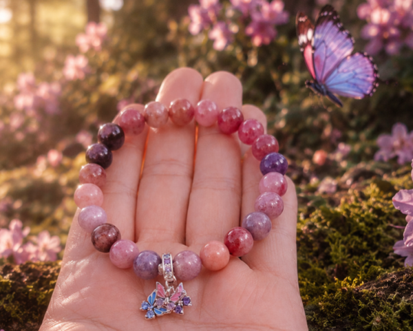 Damesarmband Mystic Butterfly Lepidoliet