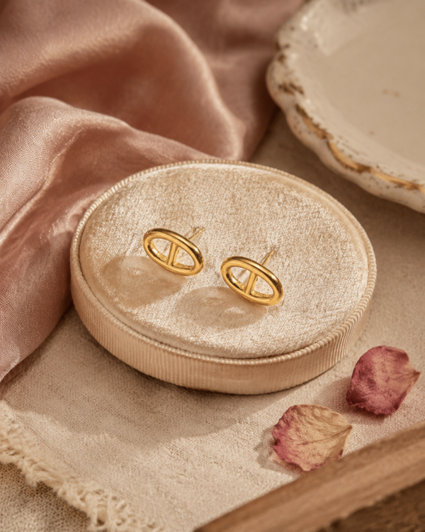 Boucles d’oreilles marine