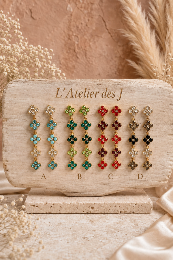 Les tombantes en perles de cristaux