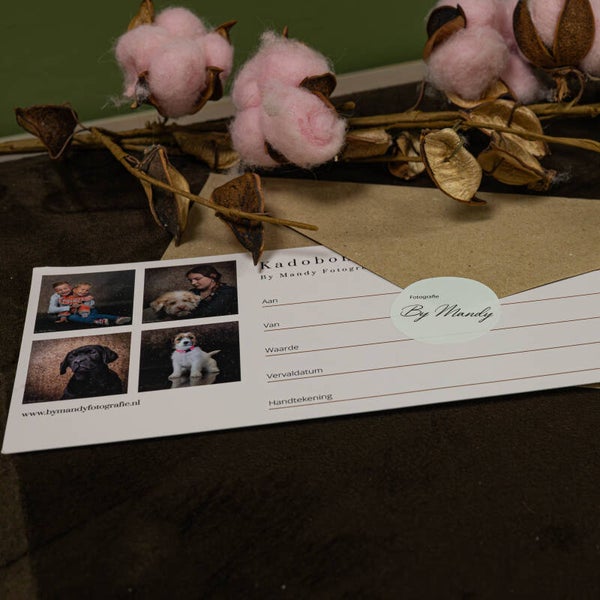 Kadobon fotoshoot standaard