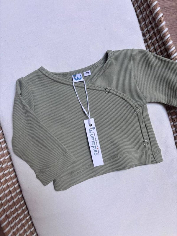Overslagshirtje sage green