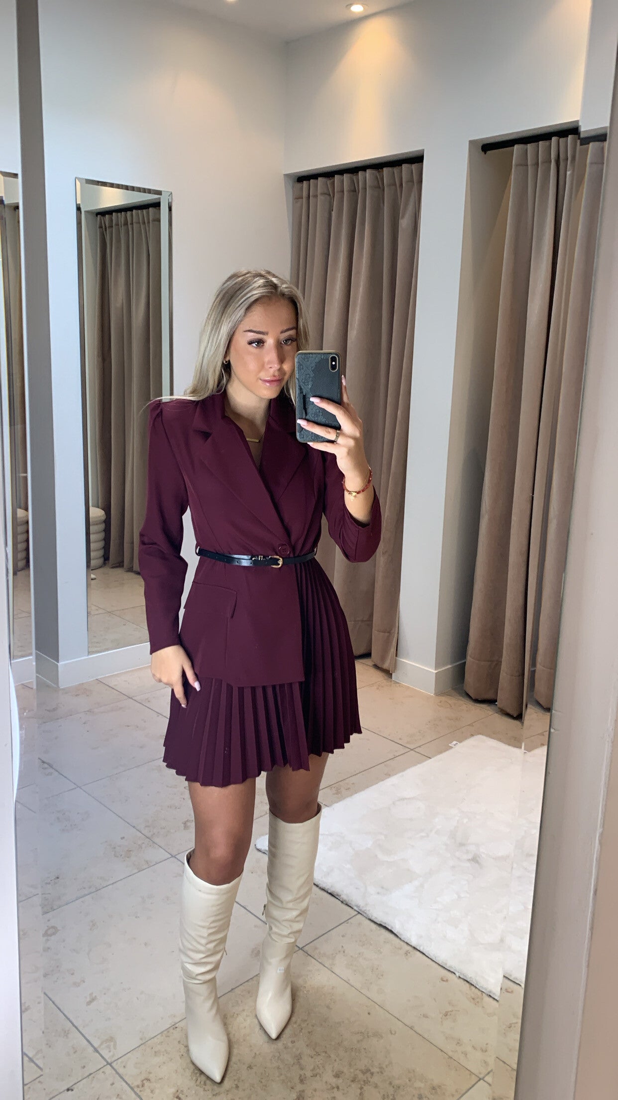 Blazer dress bordeaux