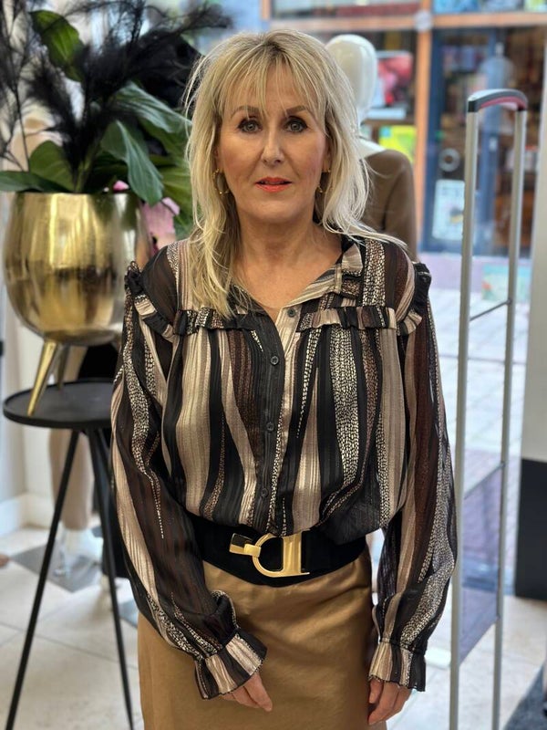 BLOUSE BROWN
