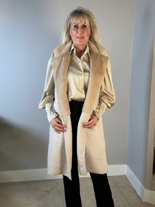Gilet beige tedd