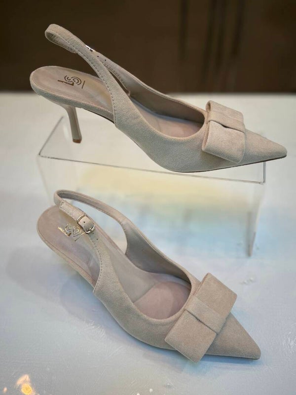 pump suede crème