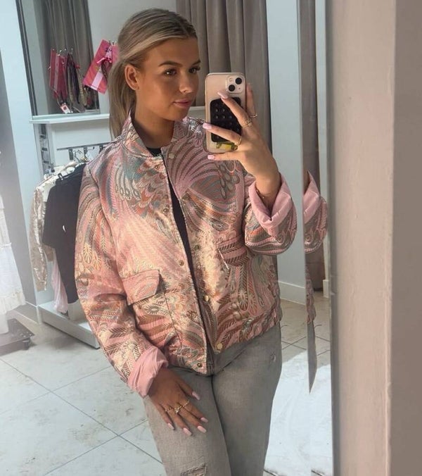 JACQUARD PRINT JACKET