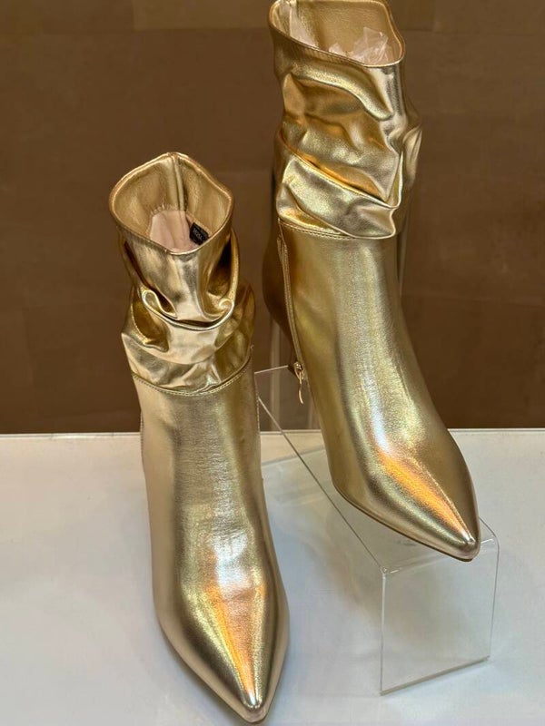 Gold boots