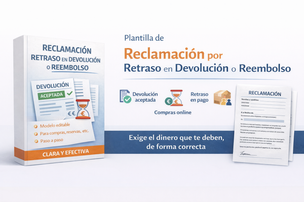 Plantilla de Reclamación por Retraso en Devolución o Reembolso
