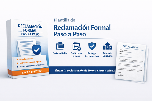 Plantilla de Reclamación por Producto o Servicio