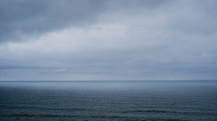 overslaande golf in de Noordzee Belgïe 