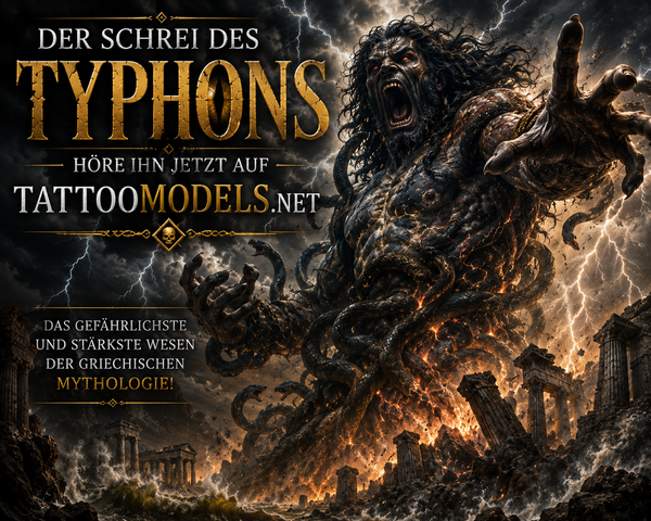 Der Schrei des Typhons – aggressives mythologisches Monster mit Blitzen und Gewitter