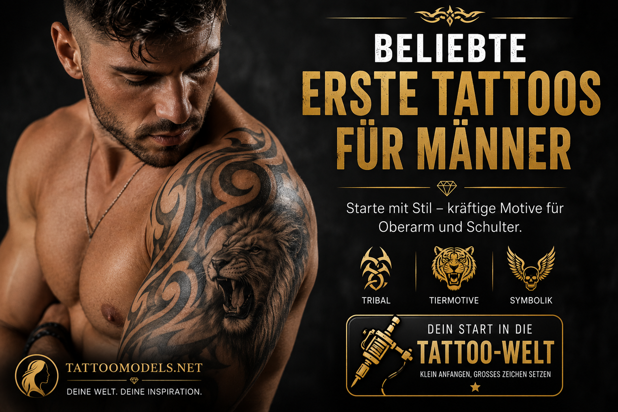 Hero-Bild beliebte erste Tattoo-Motive bei Männern auf Tattoomodels.net