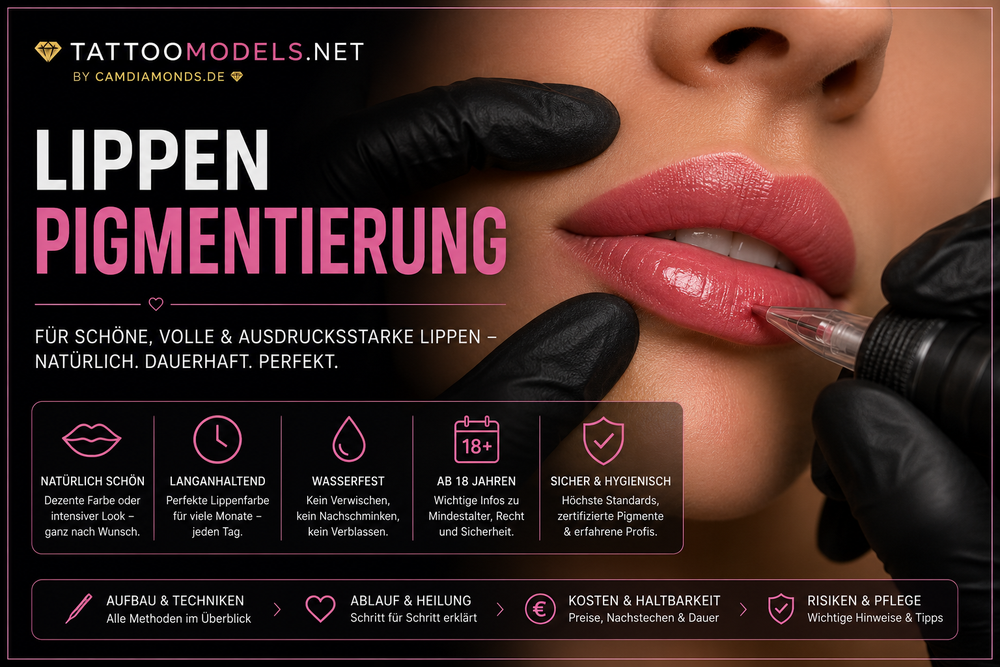 Lippenpigmentierung mit Permanent Make-up – professionelle Lip-Blush-Behandlung für natürlich betonte Lippen